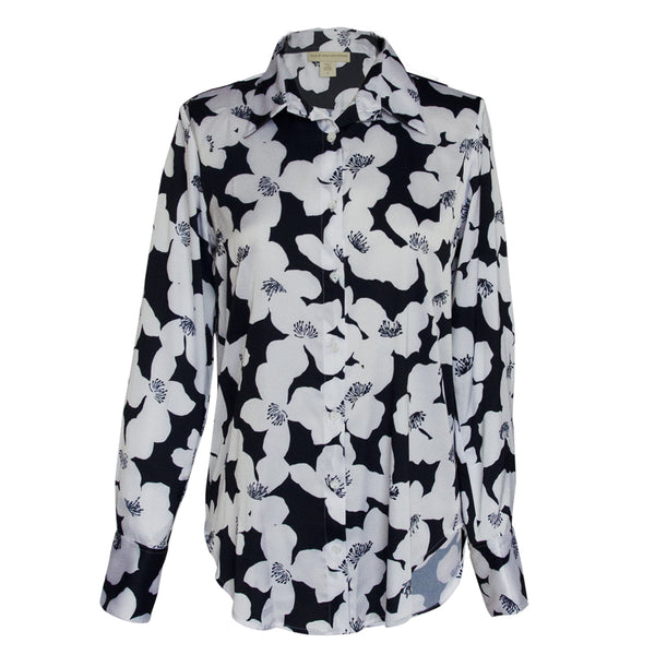 Classic Blouse in Hawaiana blue print