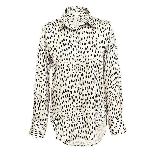 Camilla Blouse in Spots beige print