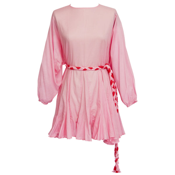 Jennifer Dress in Solid Pink