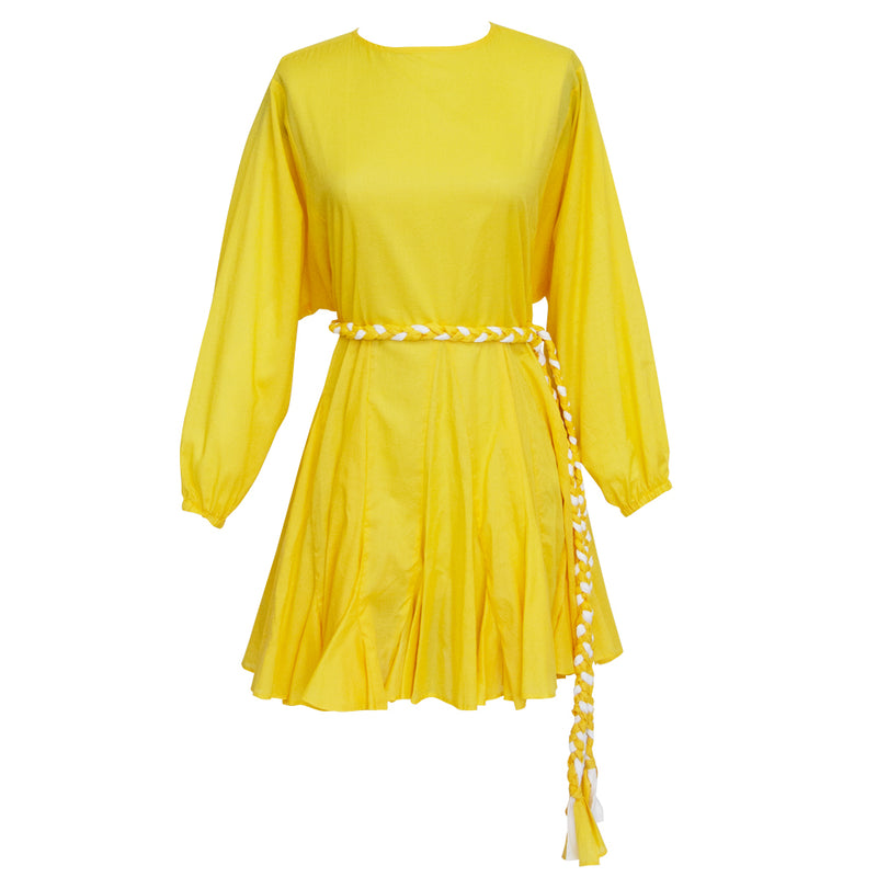 Jennifer Dress in Solid Yellow