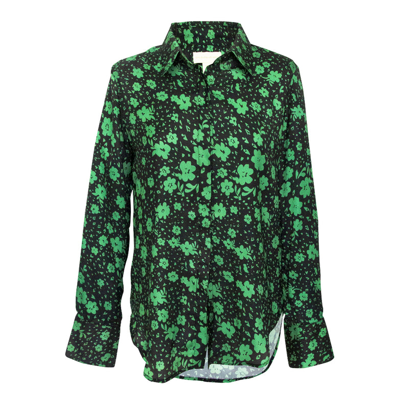 Camilla Blouse in Daisy green print