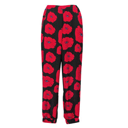 Allegra Pants in Poppy red print