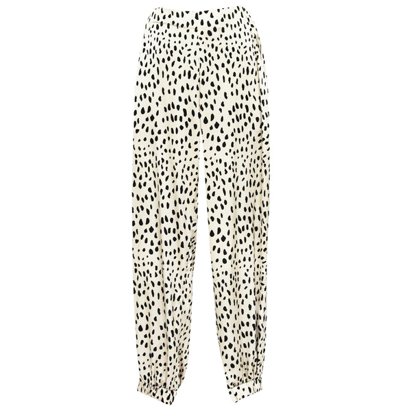 Allegra Pants in Spots beige print