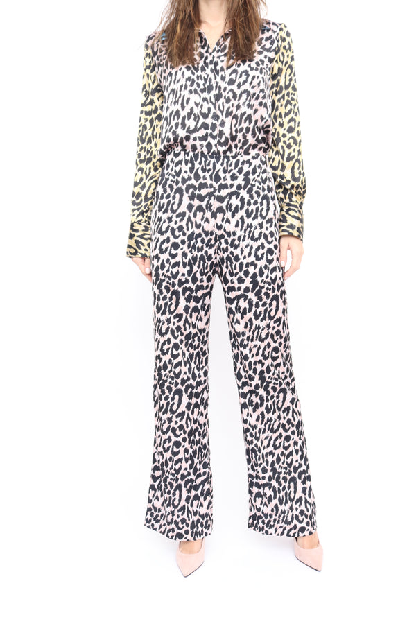 Cloe Pants in Leo beige print